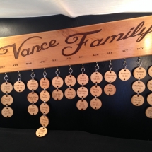 Family Board, comes with 10 coins, extra coins can be ordered.